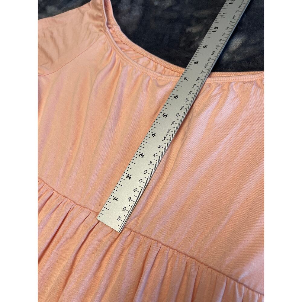 Pink Blush Maternity Maxi Dress Size Medium Empire Waist Short Sleeve - Picture 5 of 8